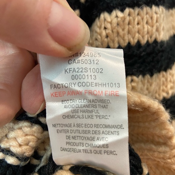 For Love and Lemons Elyse Two Tone Stripe Half Zip Hoodie Sweater (sku275) small - Picture 11 of 11